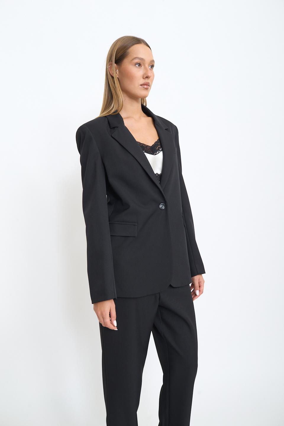 Giacca 1 bottone pattine nero - Autunno - Inverno 2025 | Brend