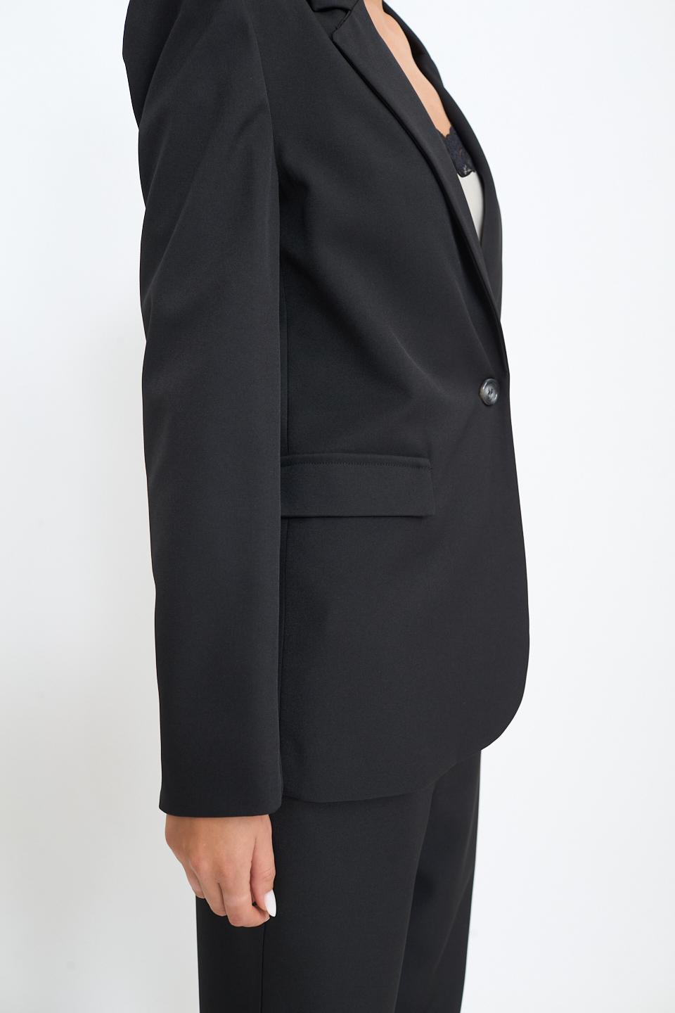 Giacca 1 bottone pattine nero - Autunno - Inverno 2025 | Brend