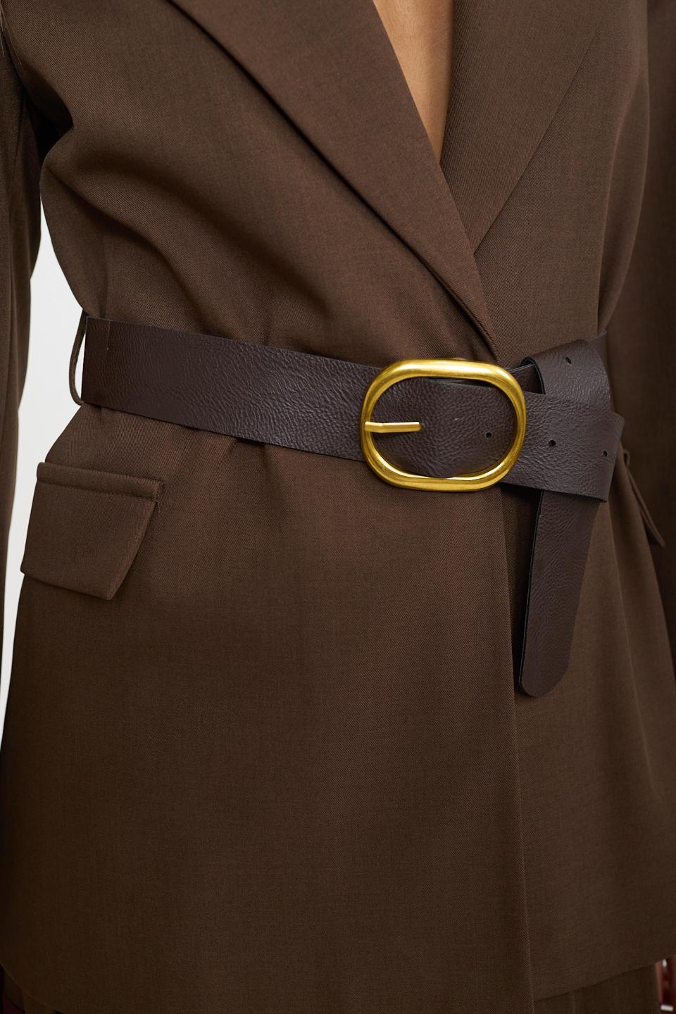 Giacca pattine con cinta moro - Autunno - Inverno 2026 | Brend
