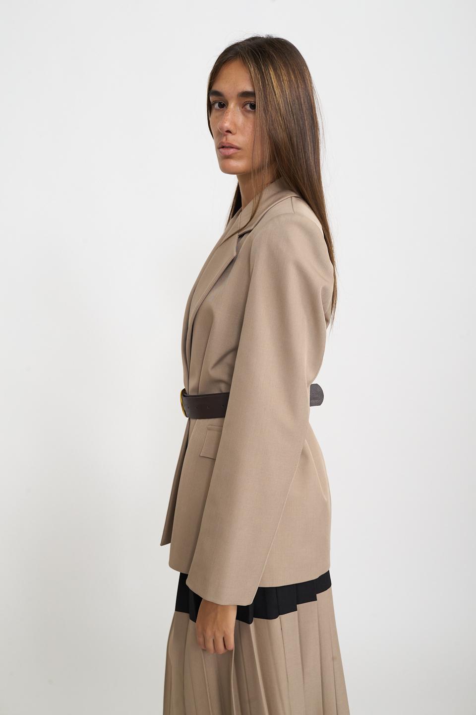 Giacca pattine con cinta mousse - Autunno - Inverno 2026 | Brend