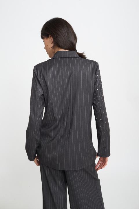 Giacca strass cinta grigio - Autunno - Inverno 2025 | Brend