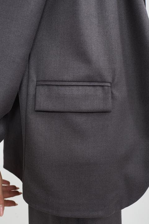 Giacca applicazioni spalla grigio - Autunno - Inverno 2025 | Brend