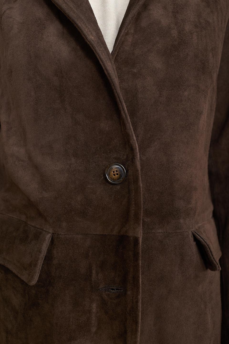 Giacca scamosciata pattine marrone - Autunno - Inverno 2026 | Brend