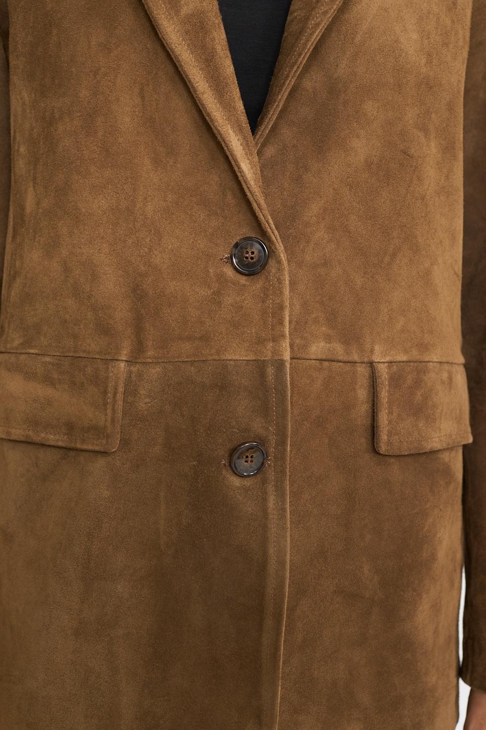 Giacca scamosciata pattine tabacco - Autunno - Inverno 2026 | Brend