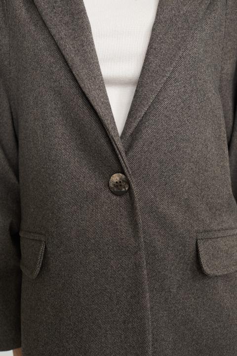 Giacca over bottoni gioiello moro - Autunno - Inverno 2025 | Brend