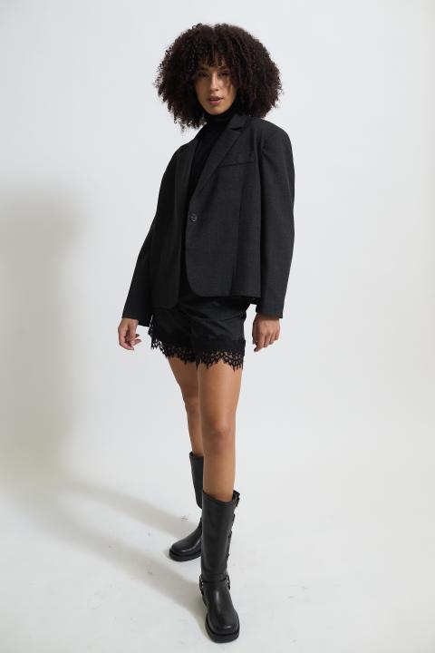Giacca over cropped nero - Autunno - Inverno 2025 | Brend