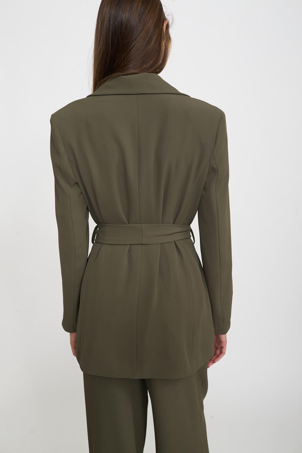 Giacca revers con fusciacca verde - Autunno - Inverno 2026 | Brend