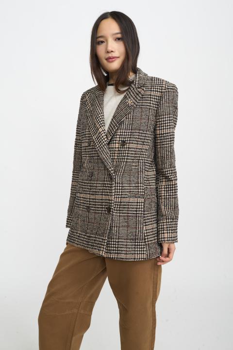 Giacca doppio petto check moro - Autunno - Inverno 2025 | Brend