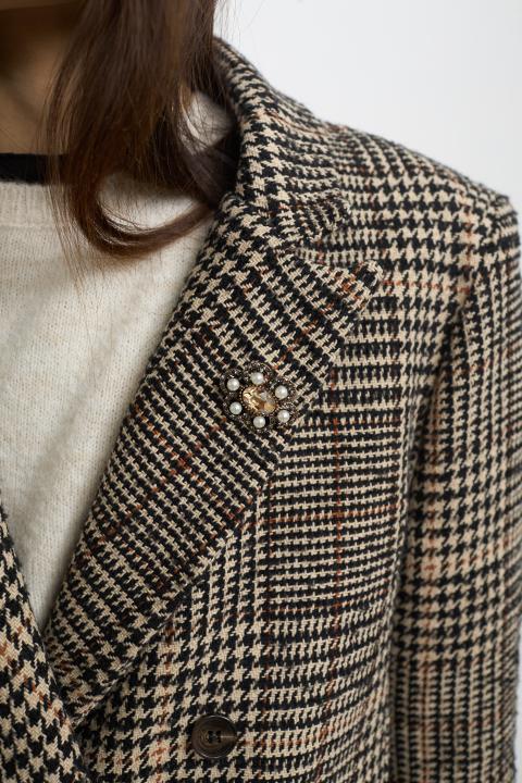 Giacca doppio petto check moro - Autunno - Inverno 2025 | Brend