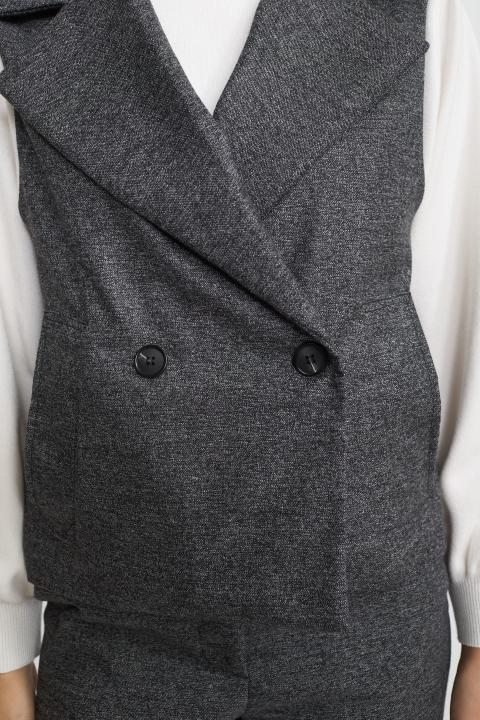 Gilet revers doppio petto sale/pepe - Autunno - Inverno 2025 | Brend