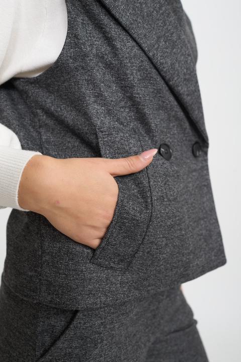 Gilet revers doppio petto sale/pepe - Autunno - Inverno 2025 | Brend