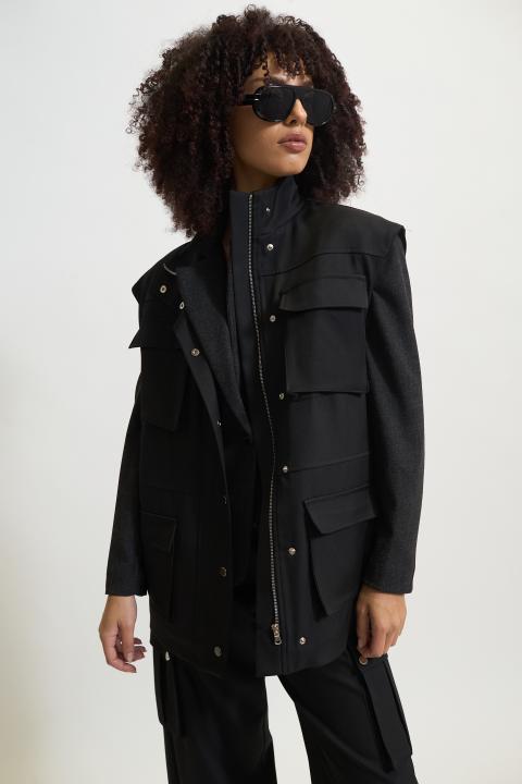 Gilet doppi tasconi nero - Autunno - Inverno 2025 | Brend