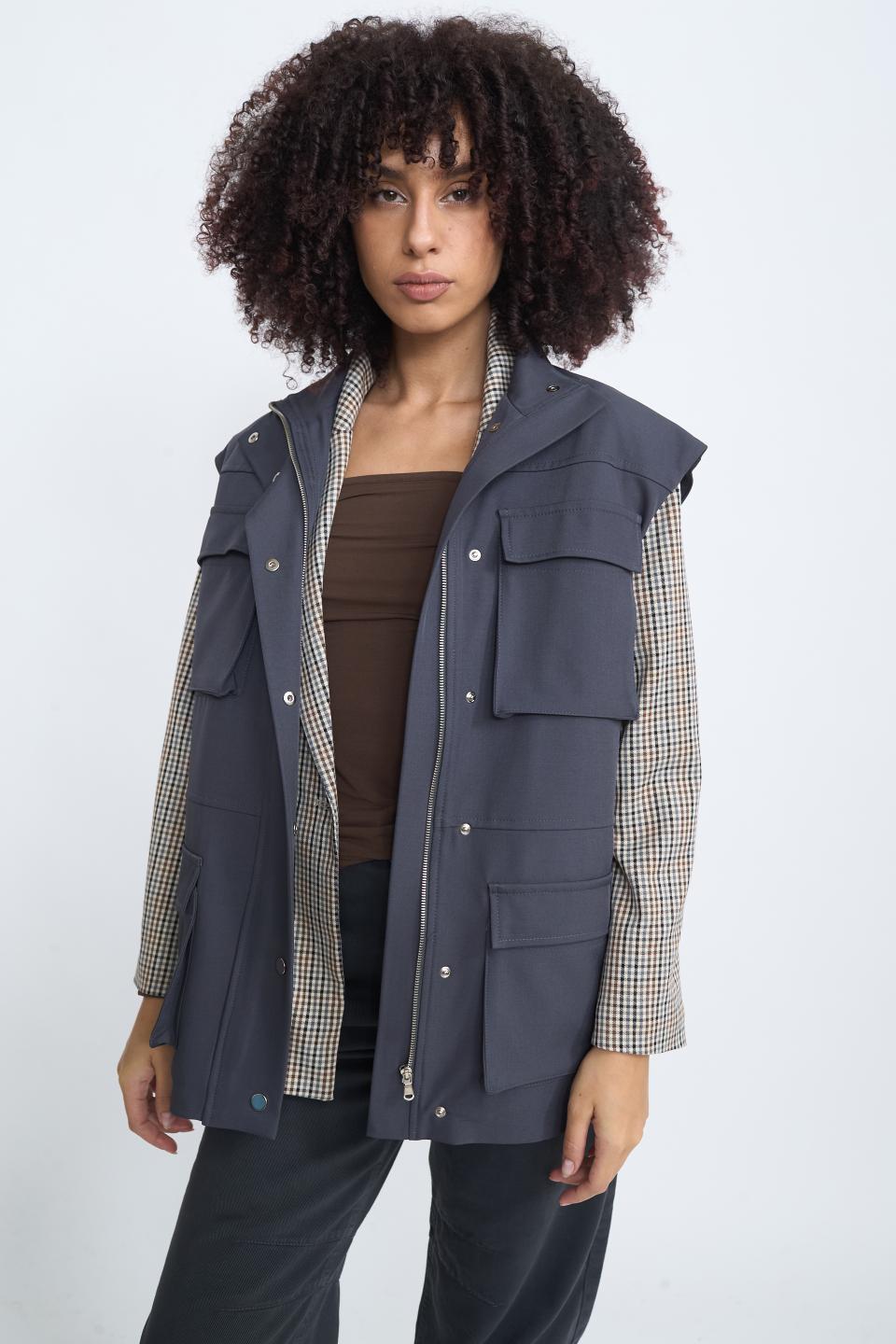 Gilet doppi tasconi piombo - Autunno - Inverno 2025 | Brend