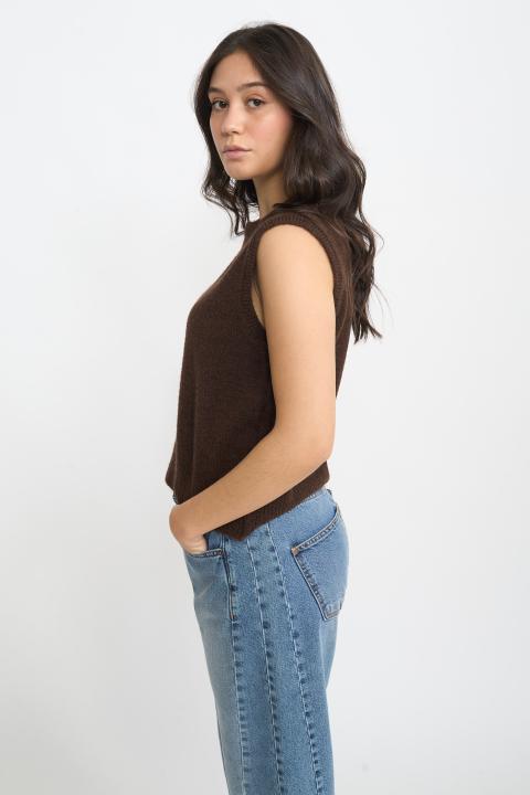 Gilet scollo rotondo moro - Autunno - Inverno 2025 | Brend