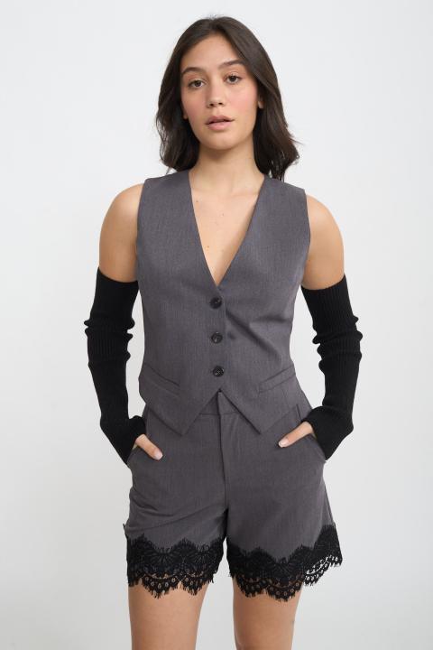 Gilet 3 bottoni grigio - Autunno - Inverno 2025 | Brend