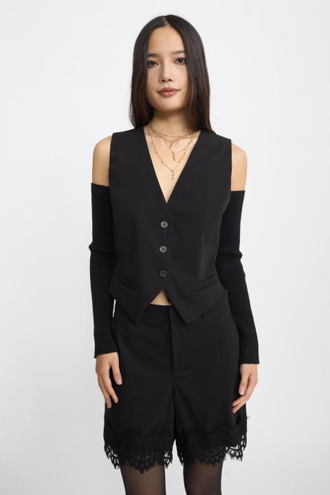 Gilet 3 bottoni nero - Autunno - Inverno 2025 | Brend