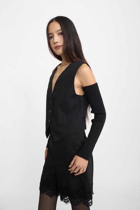 Gilet 3 bottoni nero - Autunno - Inverno 2025 | Brend