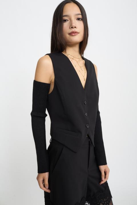 Gilet 3 bottoni nero - Autunno - Inverno 2025 | Brend