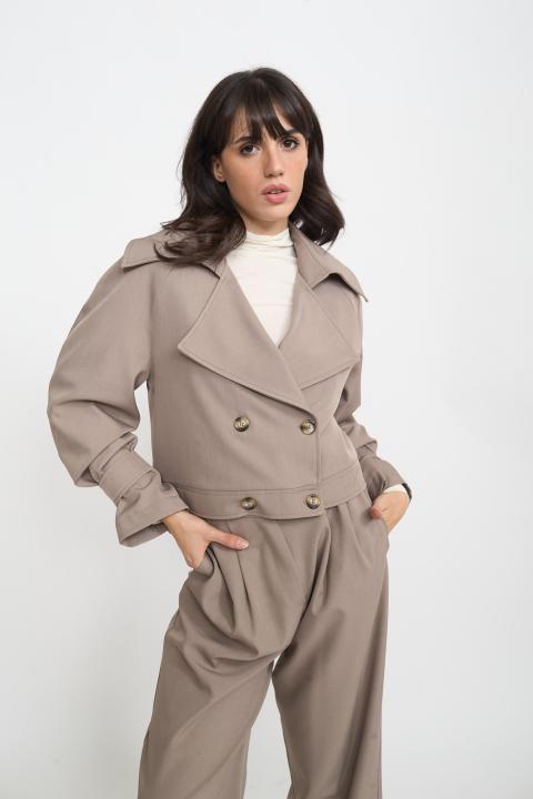 Giubbino crop doppio petto casha - Autunno - Inverno 2025 | Brend