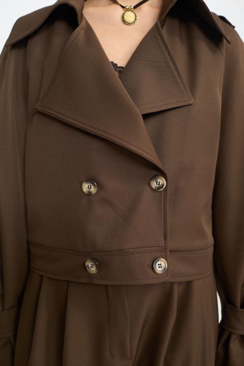 Giubbino crop doppio petto moro - Autunno - Inverno 2025 | Brend