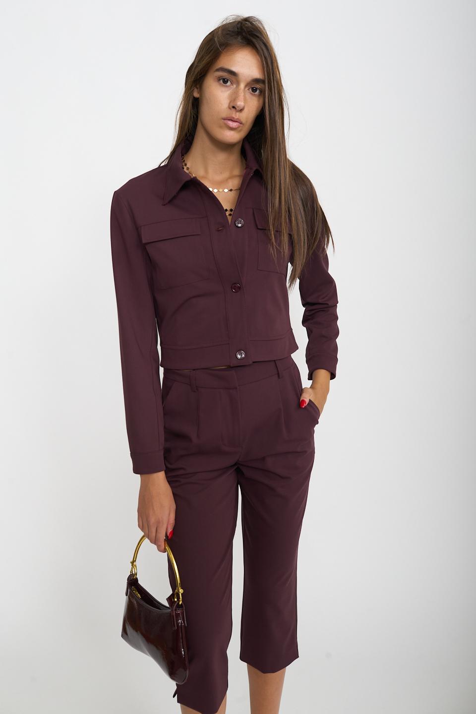 Giubbino cropped pattine | Brend