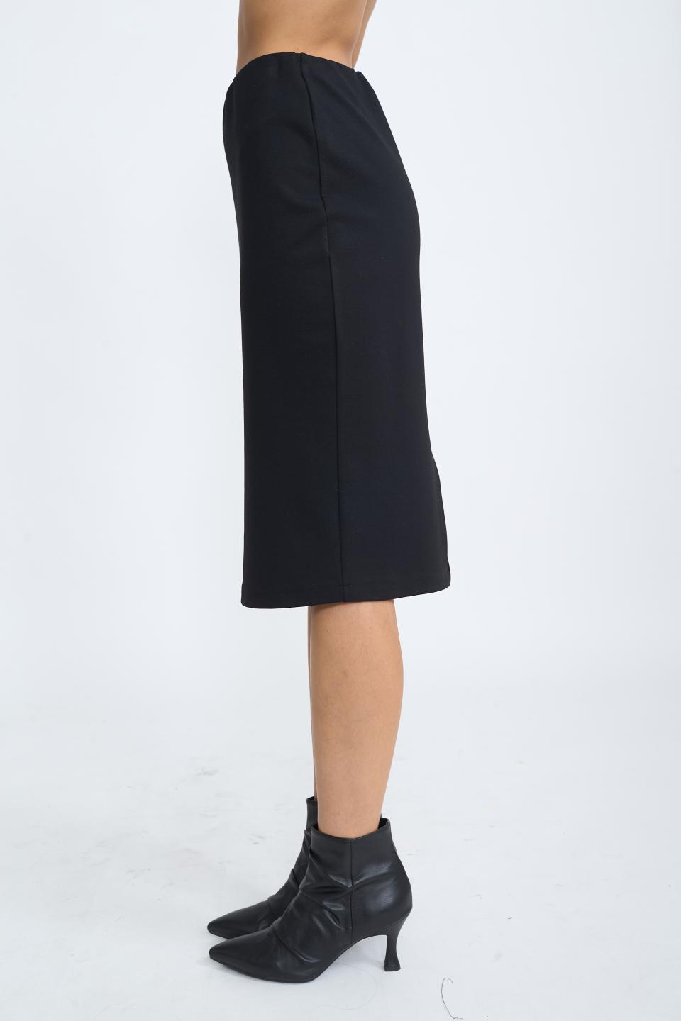 Gonna longuette spacco nero - Autunno - Inverno 2025 | Brend