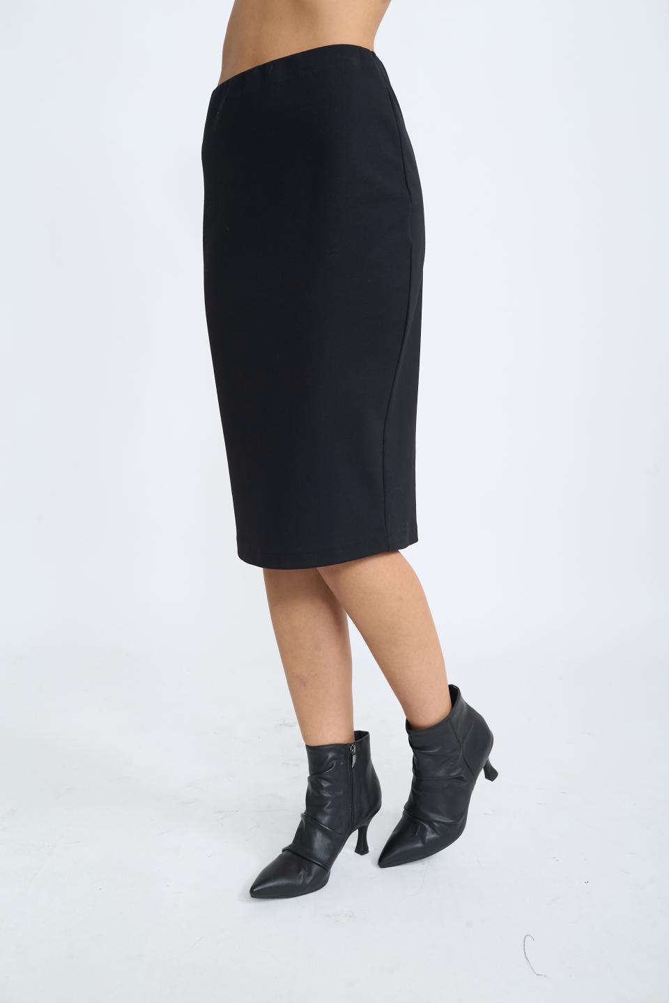 Gonna longuette spacco nero - Autunno - Inverno 2025 | Brend