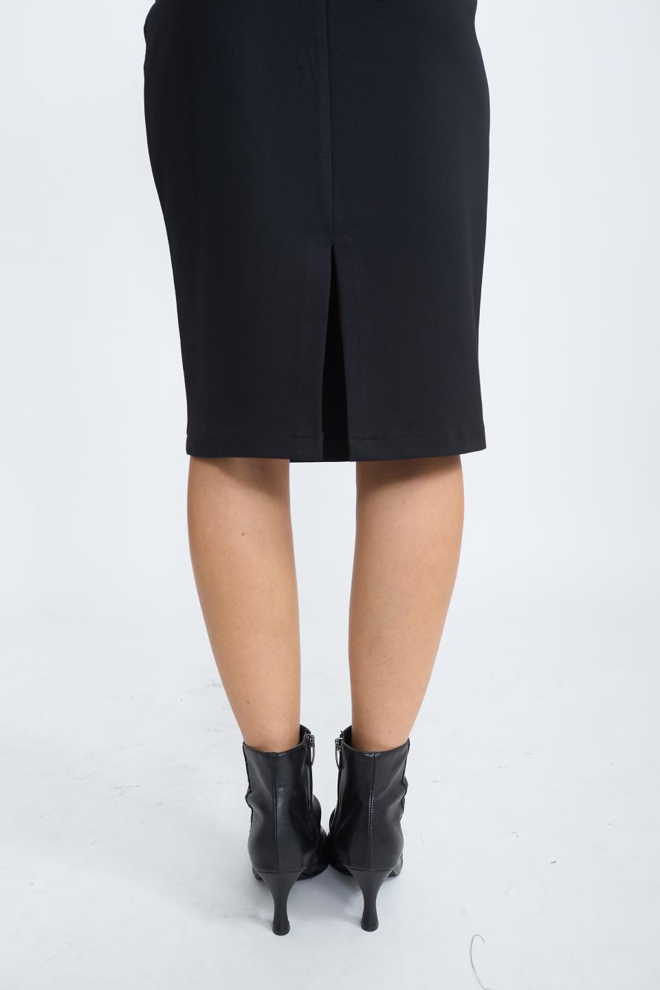 Gonna longuette spacco nero - Autunno - Inverno 2025 | Brend