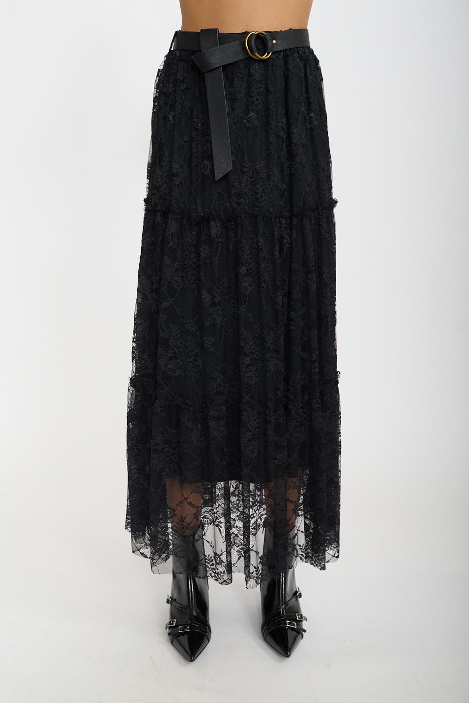 Gonna pizzo nero - Autunno - Inverno 2026 | Brend