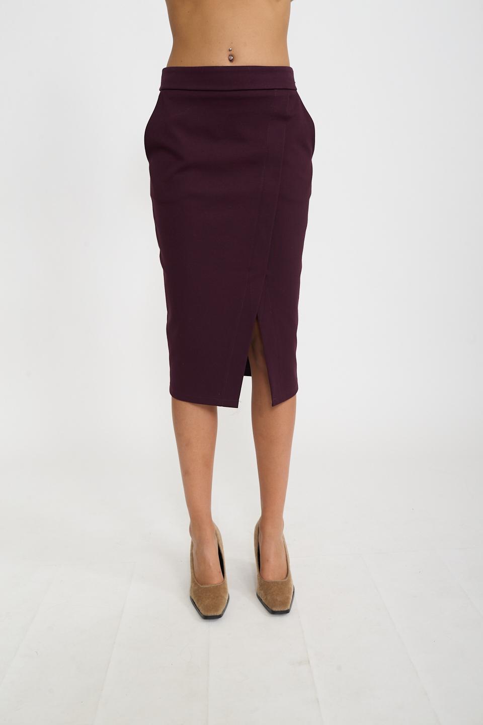 Gonna longuette burgundy - Autunno - Inverno 2026 | Brend