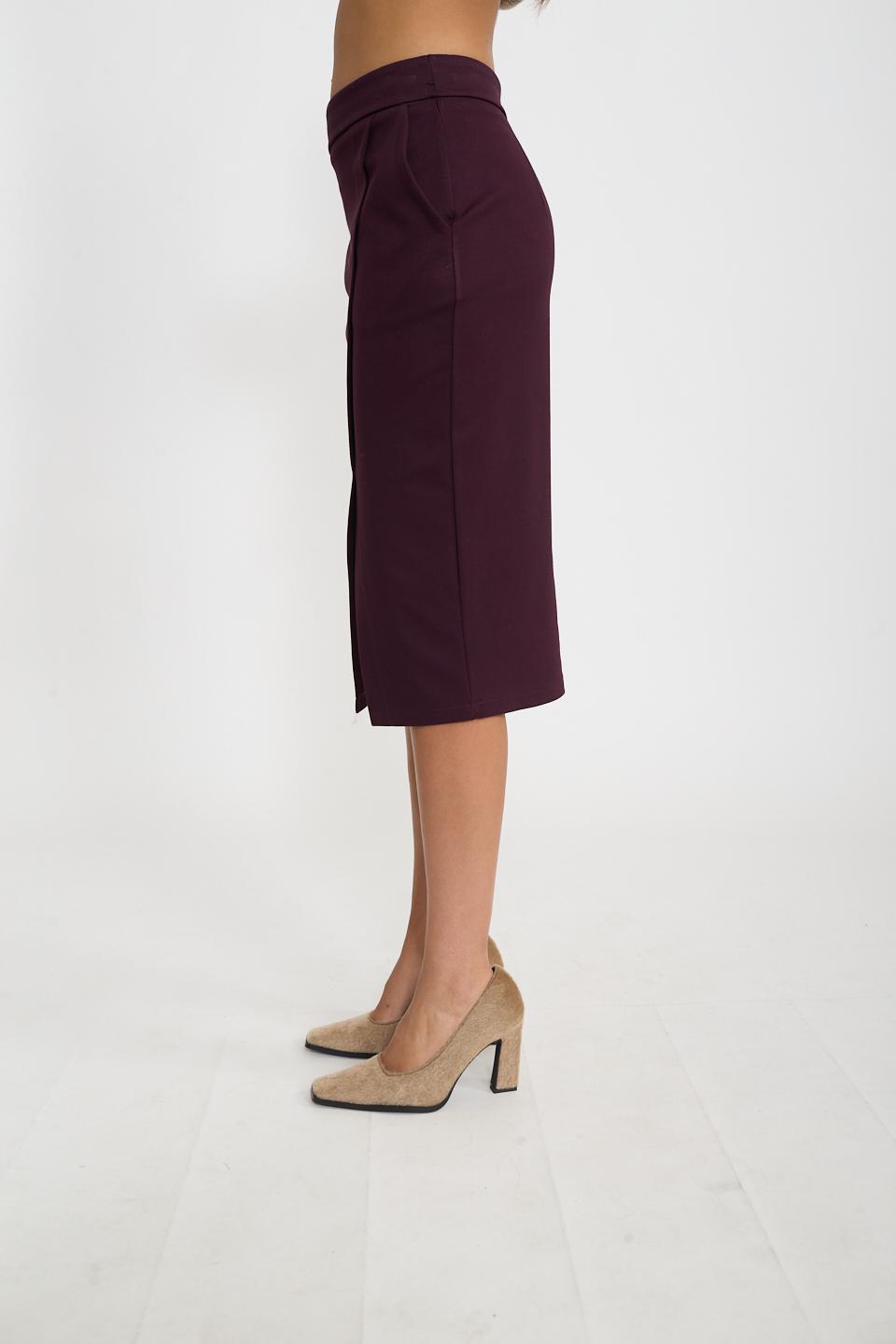 Gonna longuette burgundy - Autunno - Inverno 2026 | Brend