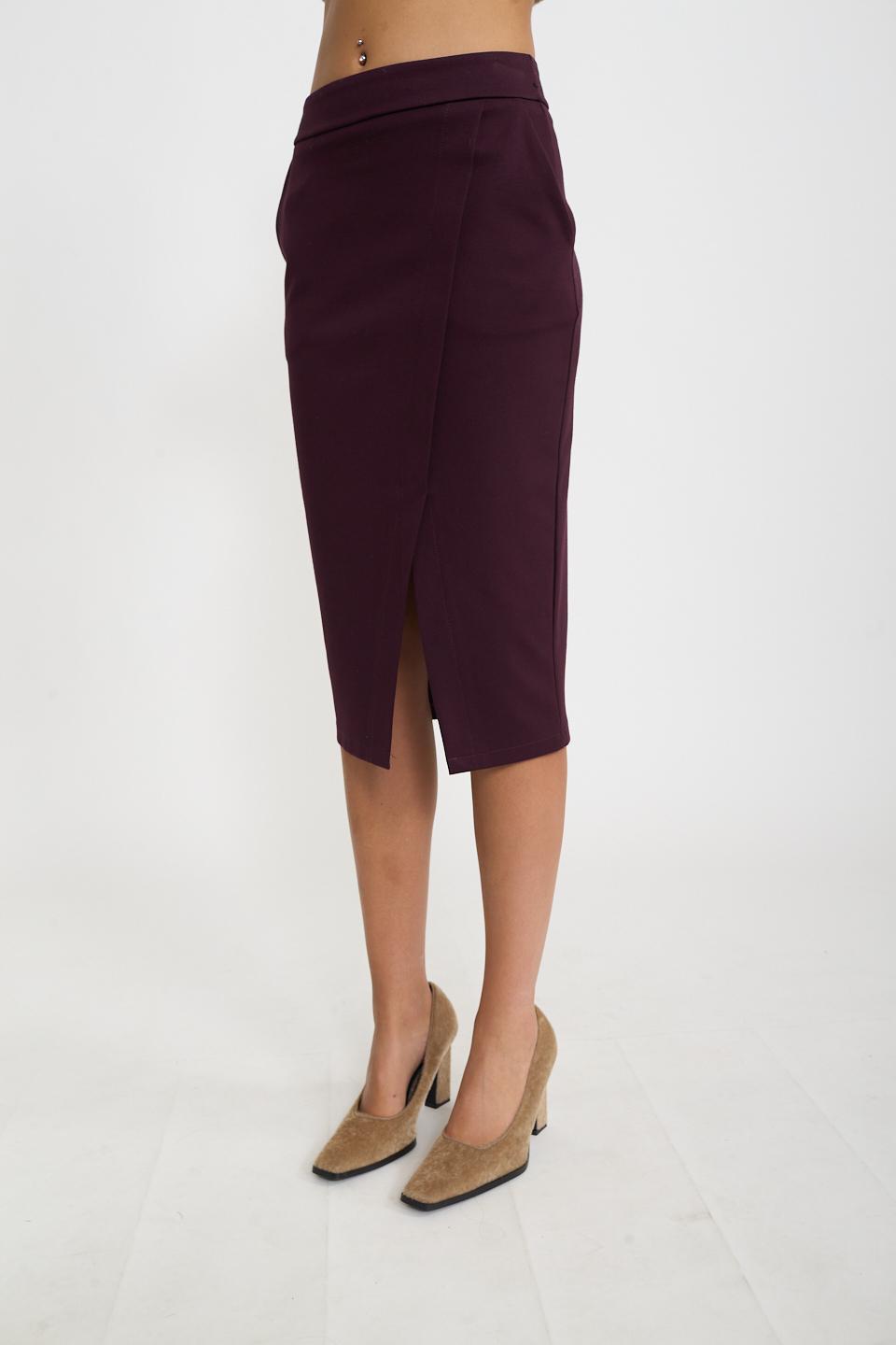 Gonna longuette burgundy - Autunno - Inverno 2026 | Brend