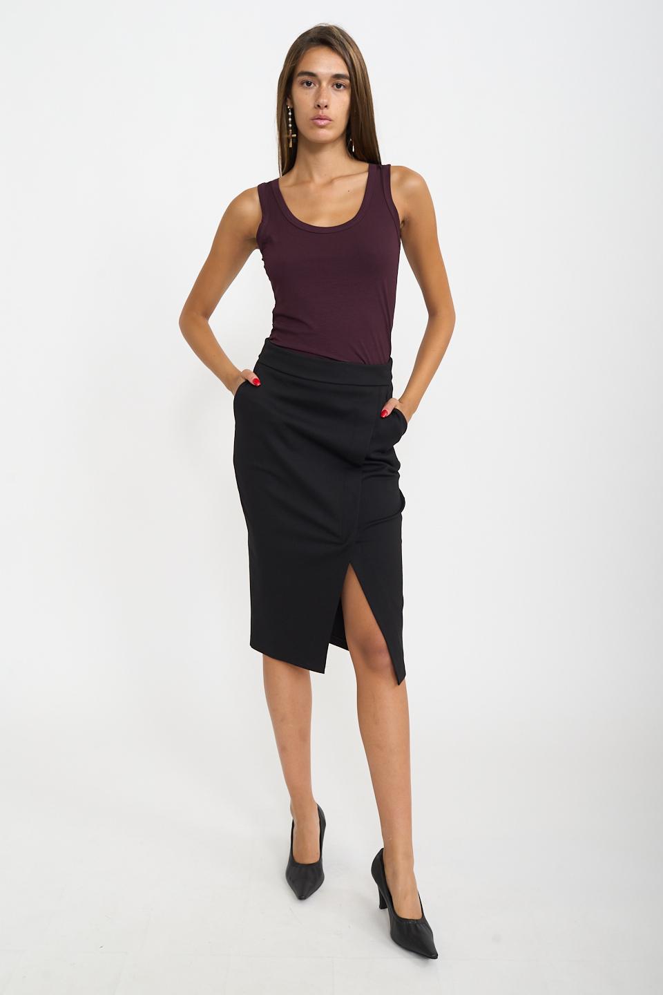 Gonna longuette nero - Autunno - Inverno 2025 | Brend