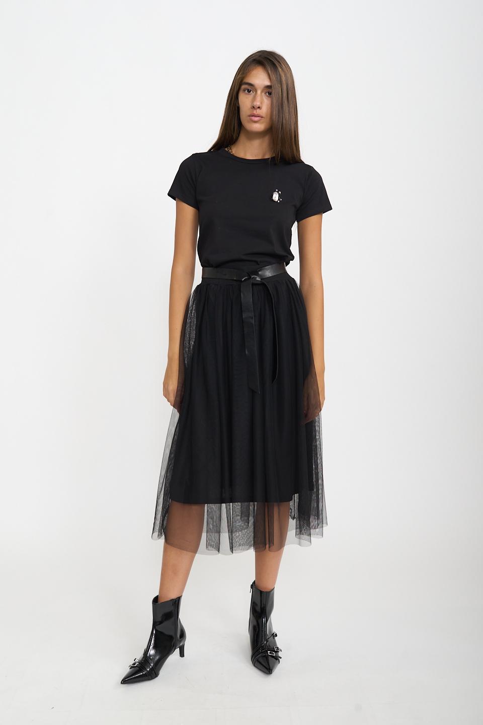 Gonna tulle con cinta nero - Autunno - Inverno 2025 | Brend
