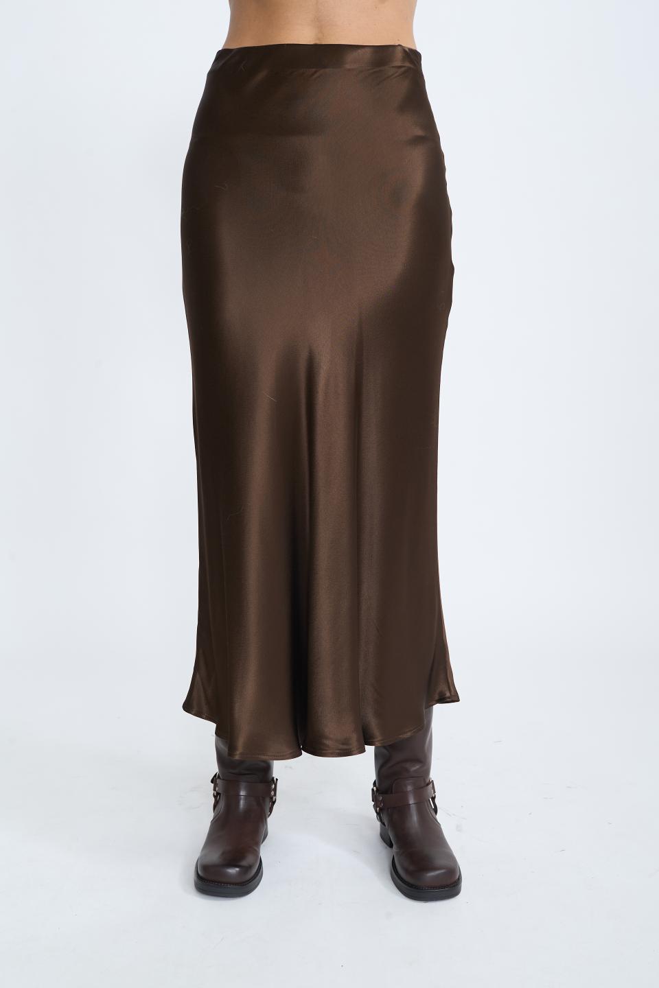 Gonna lunga raso moro - Autunno - Inverno 2025 | Brend