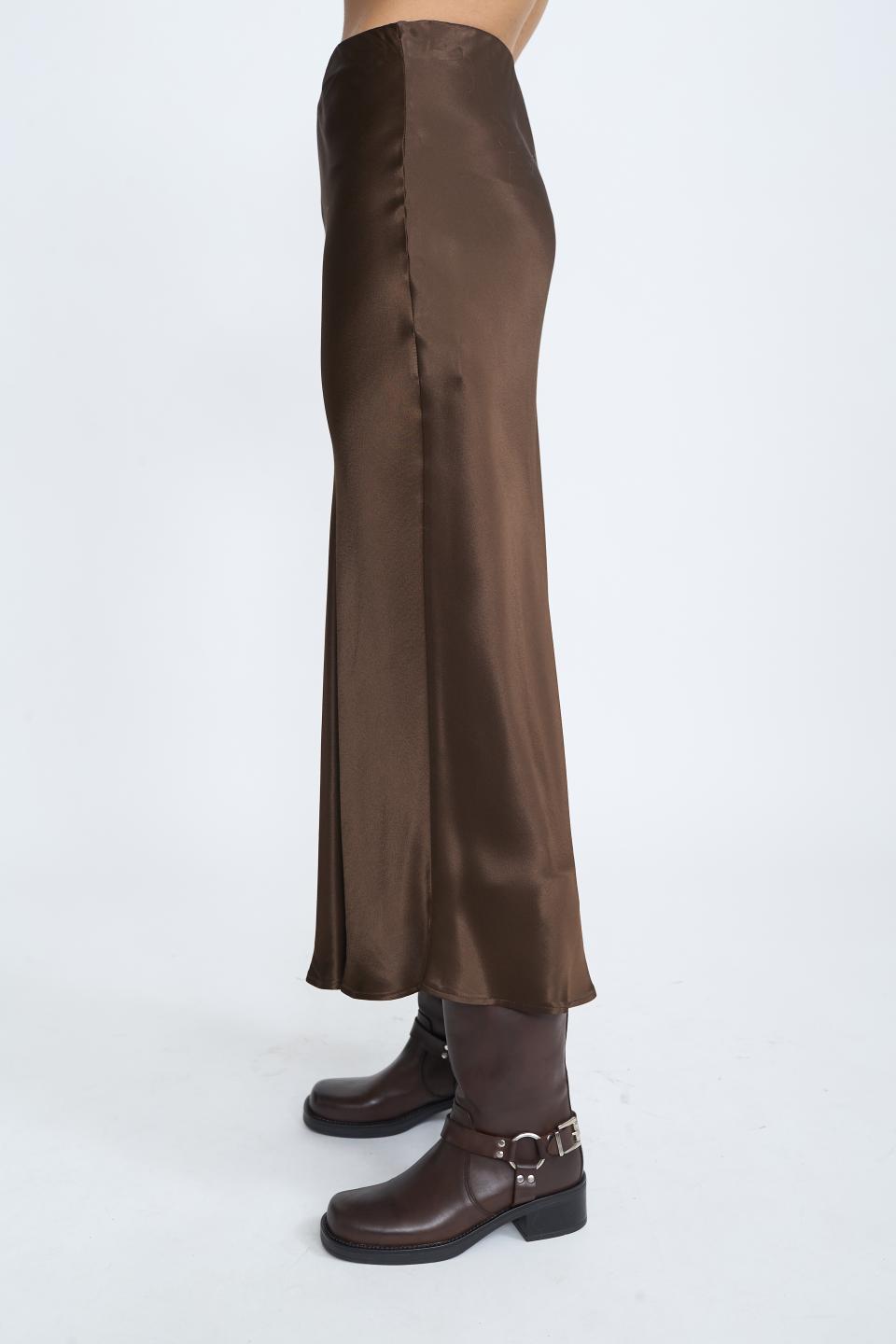 Gonna lunga raso moro - Autunno - Inverno 2025 | Brend