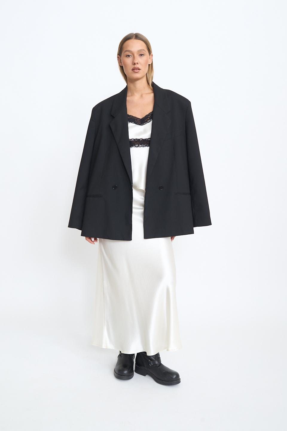 Gonna lunga raso panna - Autunno - Inverno 2025 | Brend