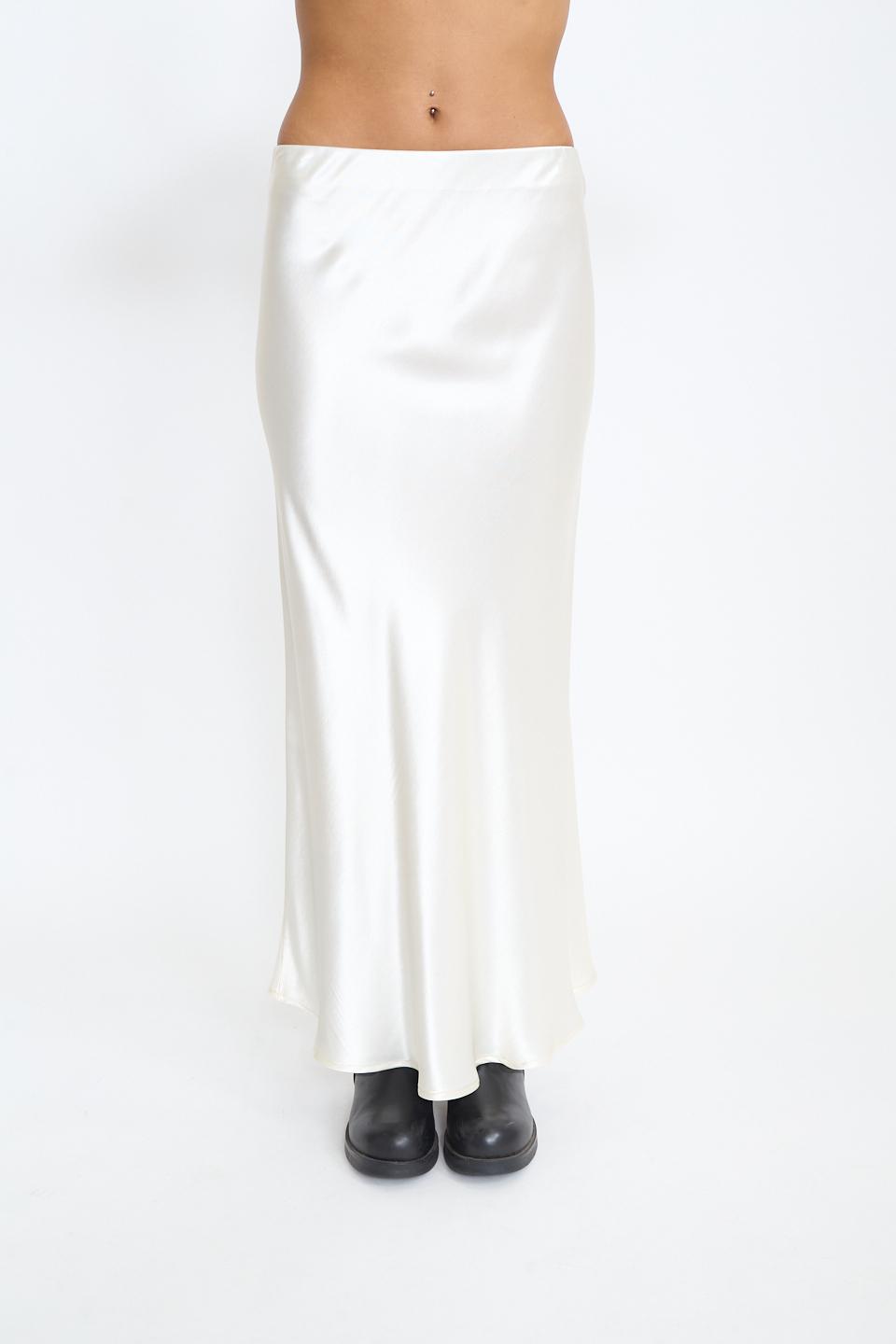 Gonna lunga raso panna - Autunno - Inverno 2025 | Brend