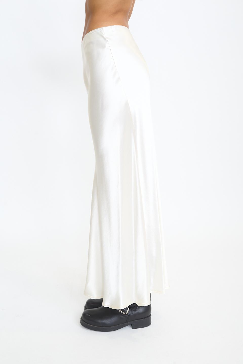 Gonna lunga raso panna - Autunno - Inverno 2025 | Brend