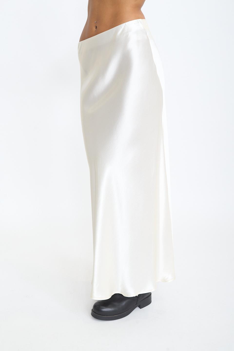 Gonna lunga raso panna - Autunno - Inverno 2025 | Brend