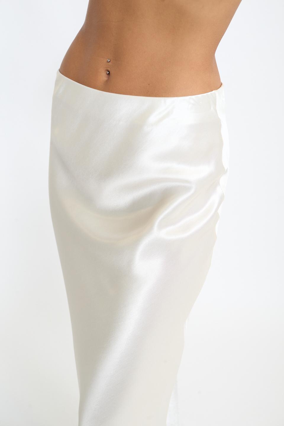 Gonna lunga raso panna - Autunno - Inverno 2025 | Brend