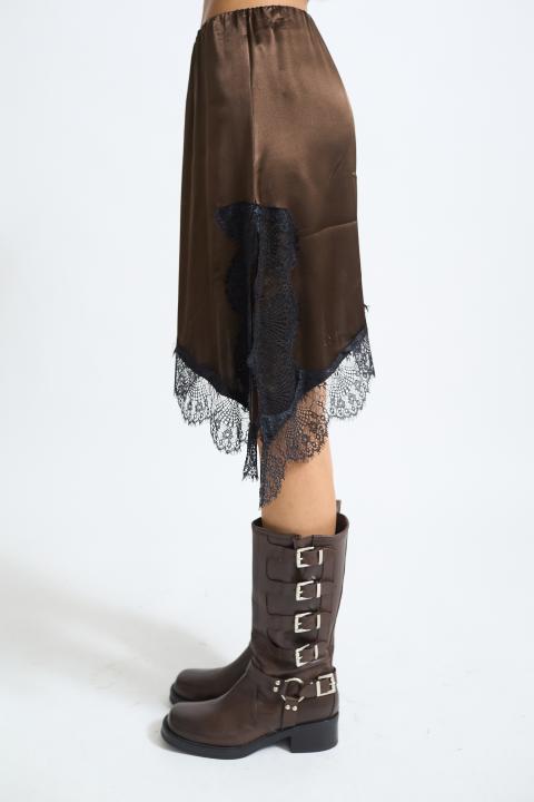 Gonna asimmetrica pizzo moro - Autunno - Inverno 2025 | Brend