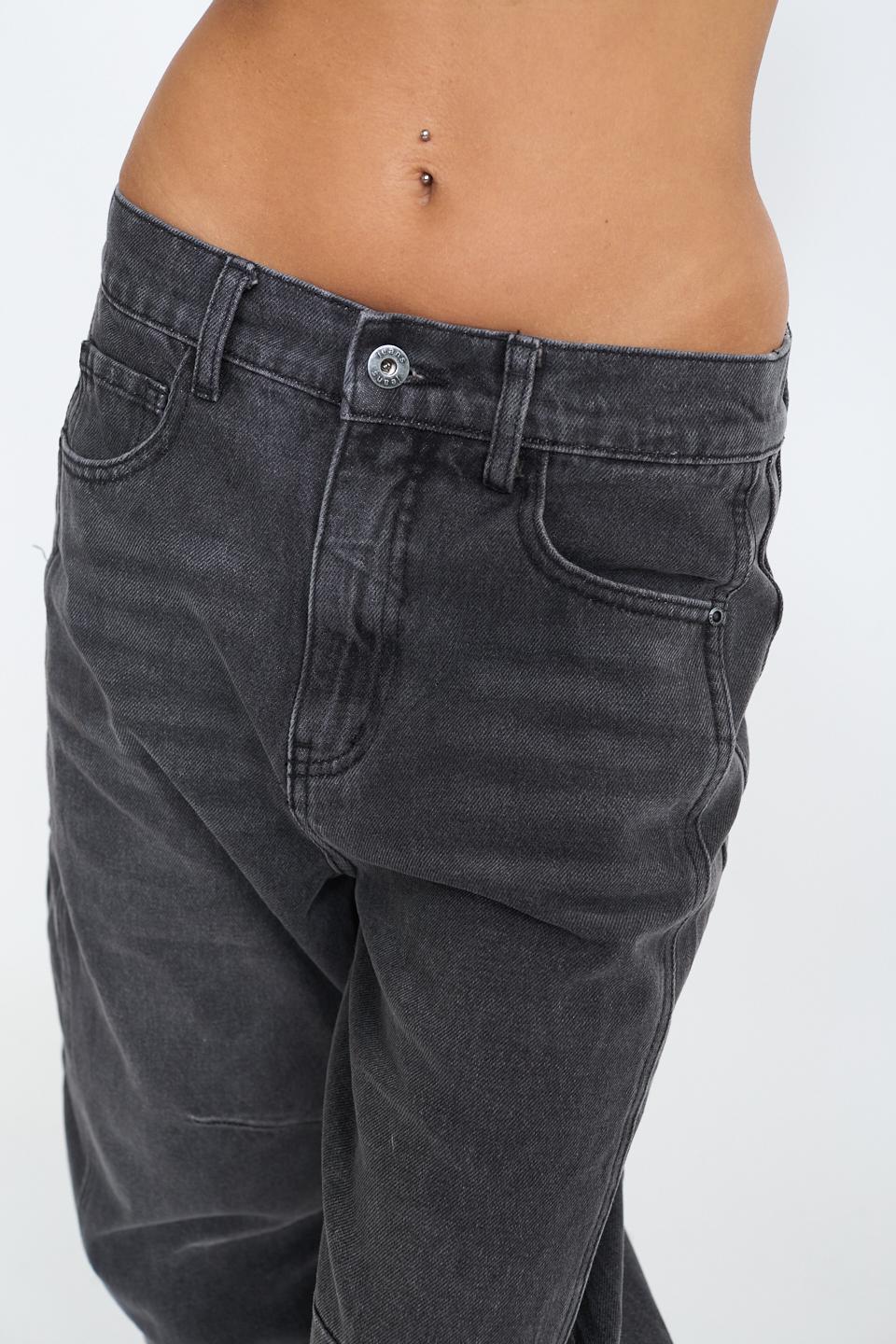 Jeans barrel elastico denim grigio - Autunno - Inverno 2025 | Brend