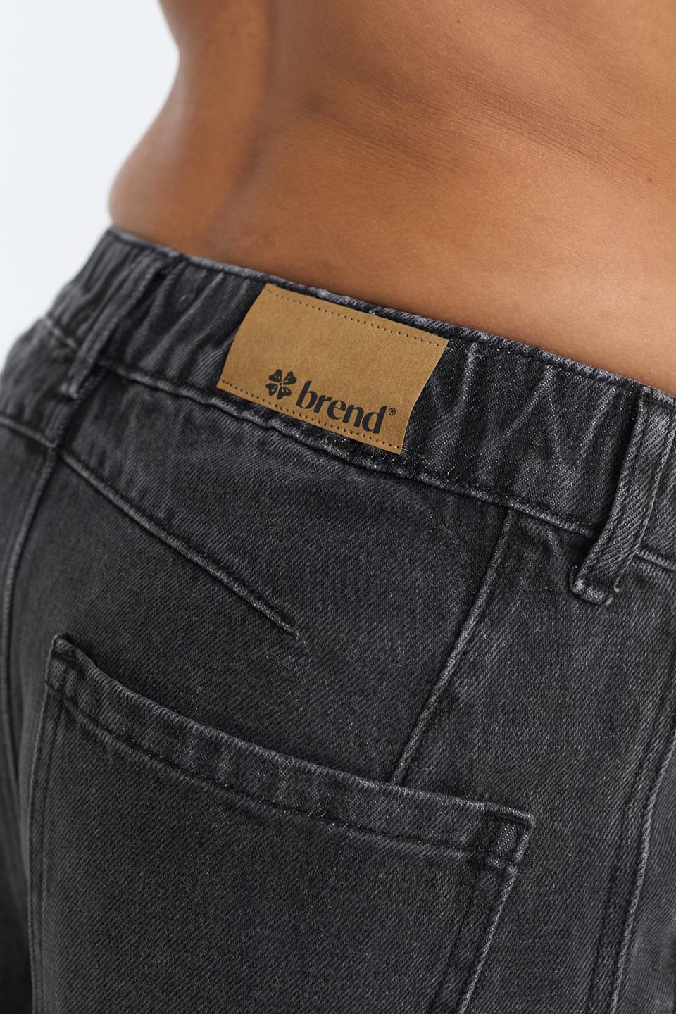 Jeans barrel elastico denim grigio - Autunno - Inverno 2025 | Brend