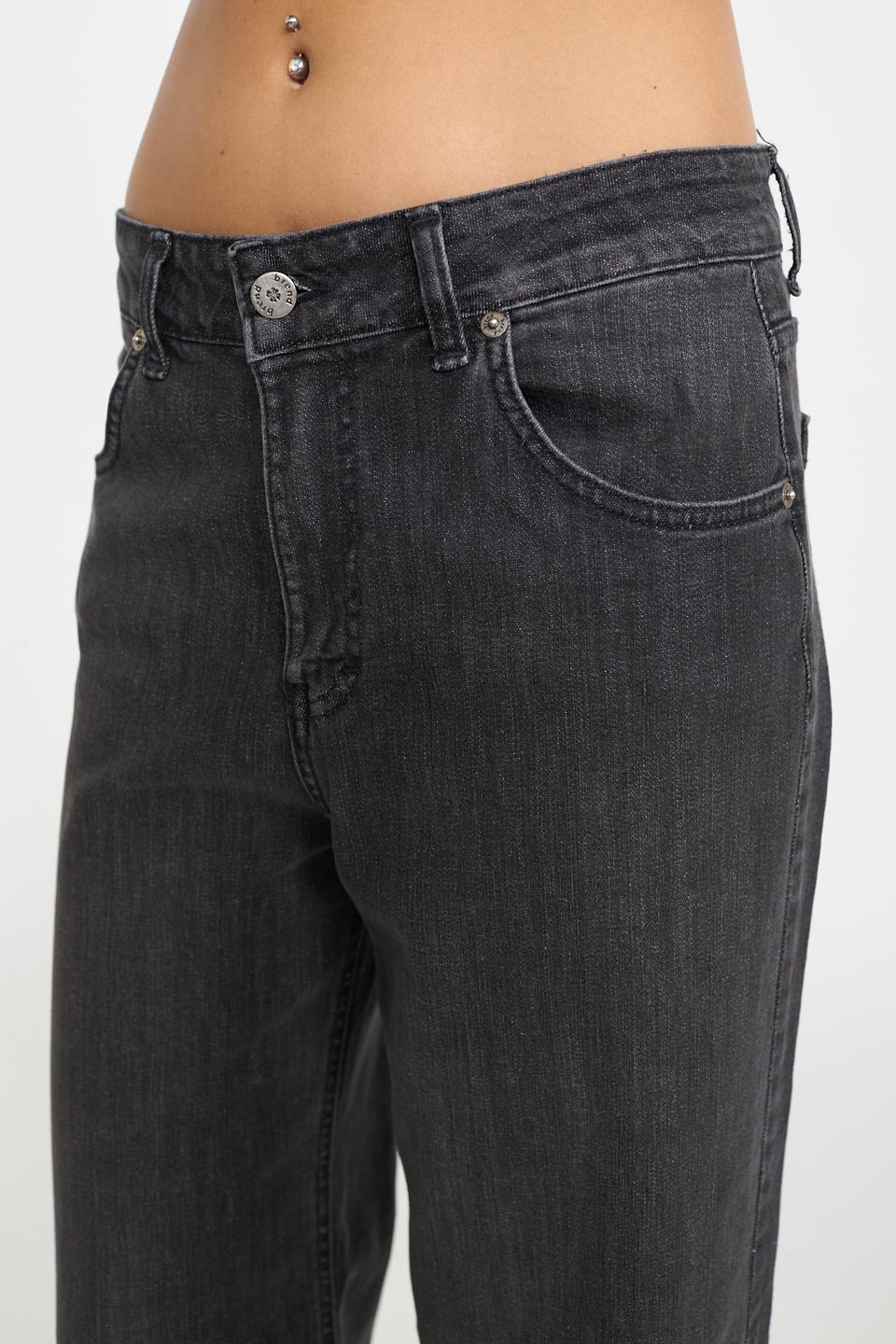 Jeans wide-leg denim nero - Autunno - Inverno 2026 | Brend
