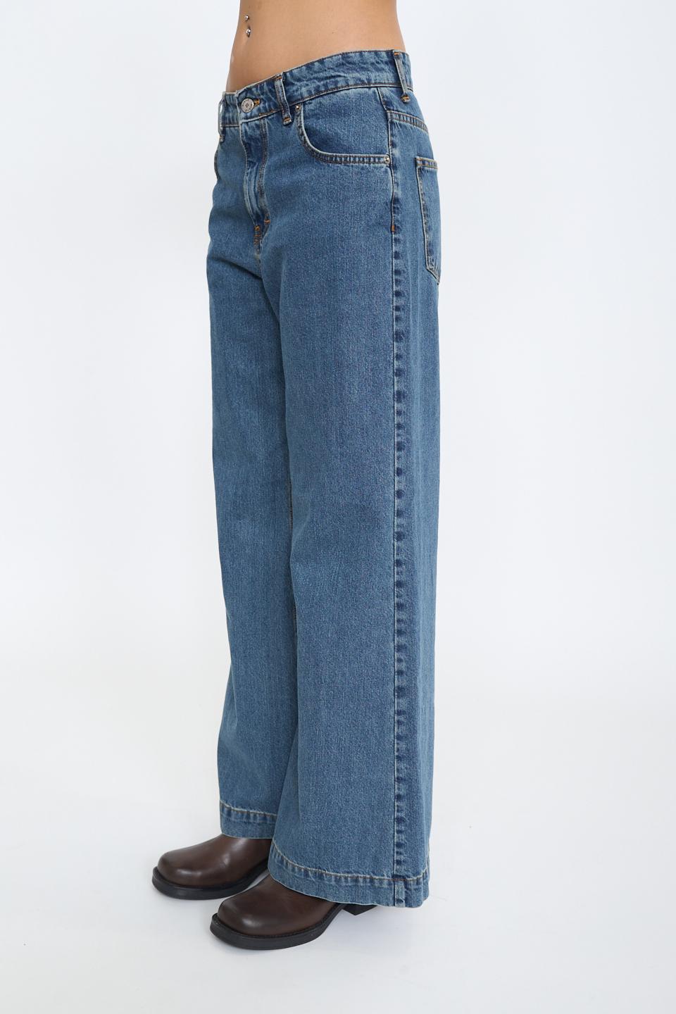 Jeans wide-leg denim medio - Autunno - Inverno 2025 | Brend