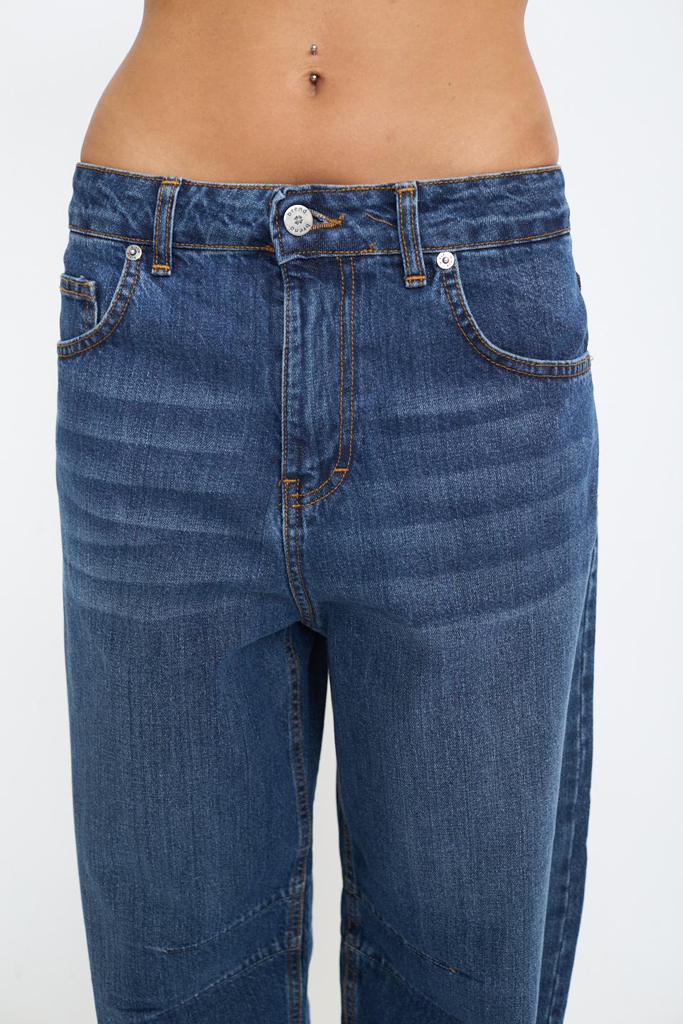 Jeans balloon con cuciture denim blu - Autunno - Inverno 2025 | Brend