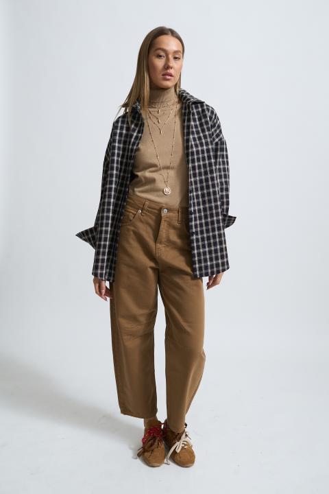 Jeans barrel nocciola - Autunno - Inverno 2025 | Brend
