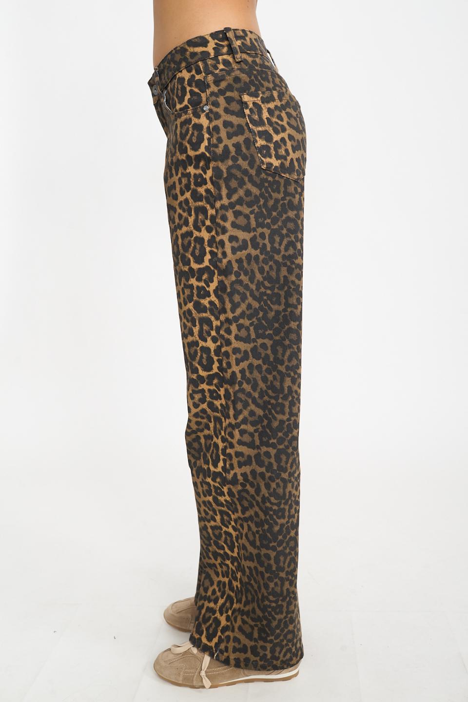 Jeans wide-leg stampato animalier - Autunno - Inverno 2026 | Brend