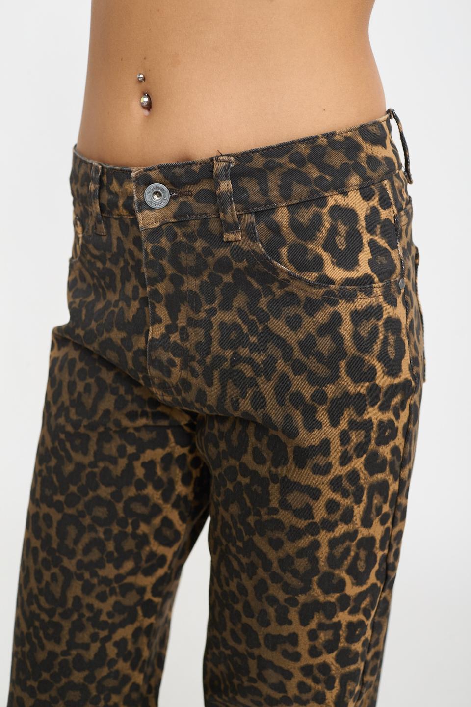 Jeans wide-leg stampato animalier - Autunno - Inverno 2026 | Brend